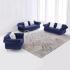 Divano moderno ed elegante in tessuto peluche
