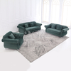 Divano moderno ed elegante in tessuto peluche