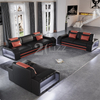 Leisure Dark Gery Led Divano Componibile con Tavolino