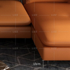 Divano da soggiorno contemporaneo per il tempo libero con chaise