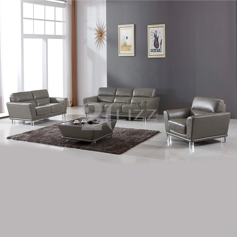 divano da soggiorno tradizionale grande grigio