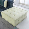 Divano da soggiorno personalizzato piccolo giallo e verde navy
